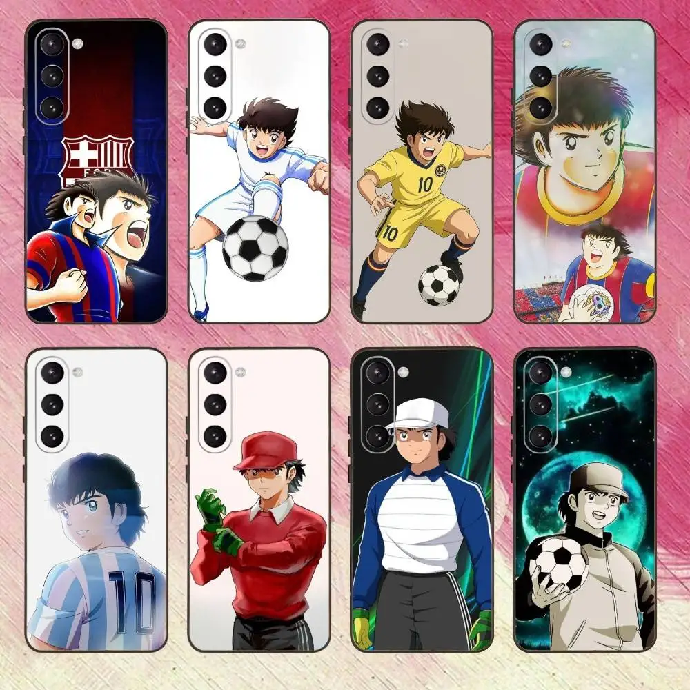 

Comic C-Captain Tsubasas Phone Case For Samsung Galaxy A73,A72,A71,A70,A53,A52,A51,Others Soft Black Cover