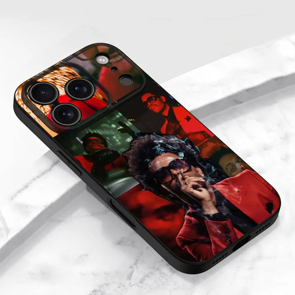 Casing HP T-The Weeknd Hurry Up Tomorrow XO untuk iPhone 17,16,15,14,13,12,11,Pro,Max,Plus,E,Air,Mini Pelindung Hitam