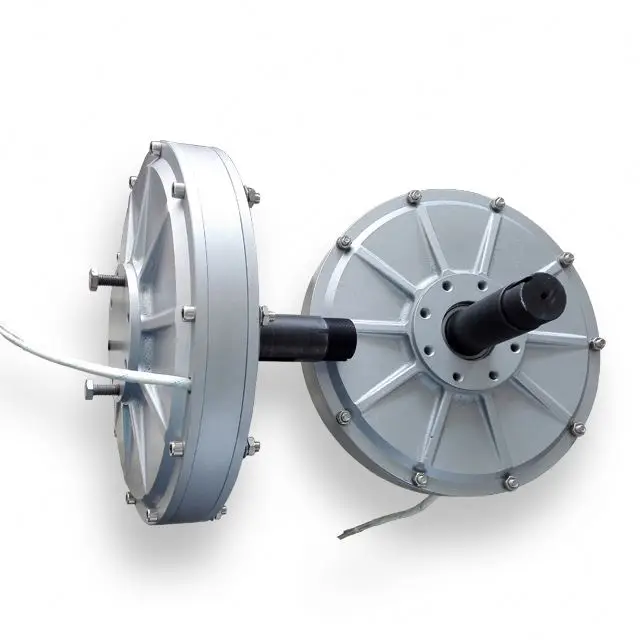 500w 350rpm Low Speed Maglev Generator for Wind Turbine PMG Disc Type Axial Flux Coreless 12v dynamo Motor
