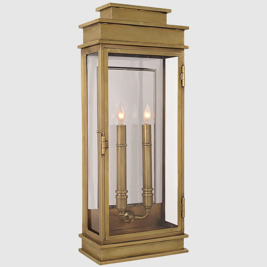 

American Vintage Outdoor Wall Sconces Patio Lights Villa Kitchen Dining Room Lights Entrance Hallway Full Copper Wall