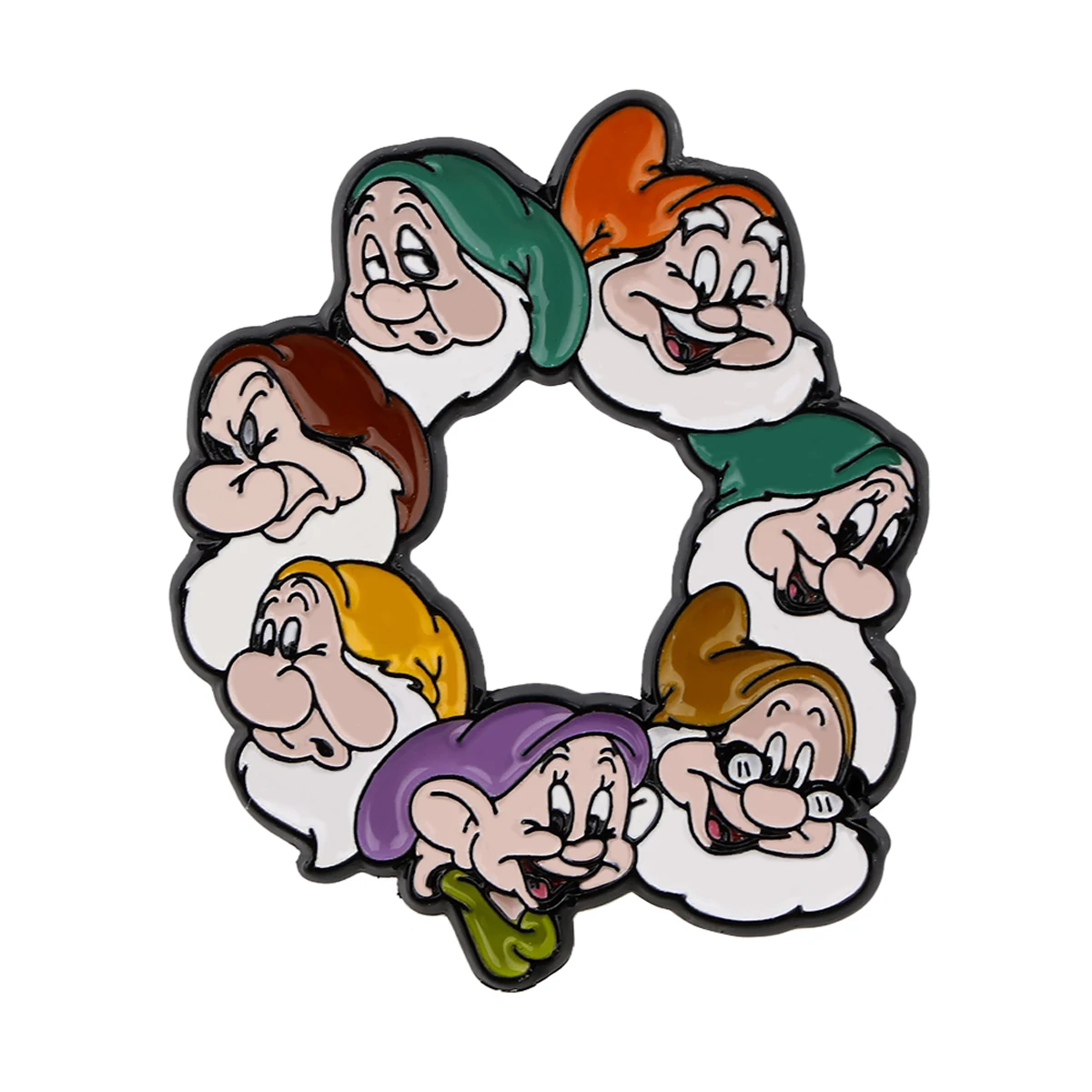 Cute Snow White Seven Dwarfs Badges Lapel Pins for Backpacks Enamel Pin Pines Brooches for Women Fashion Jewelry Accessories