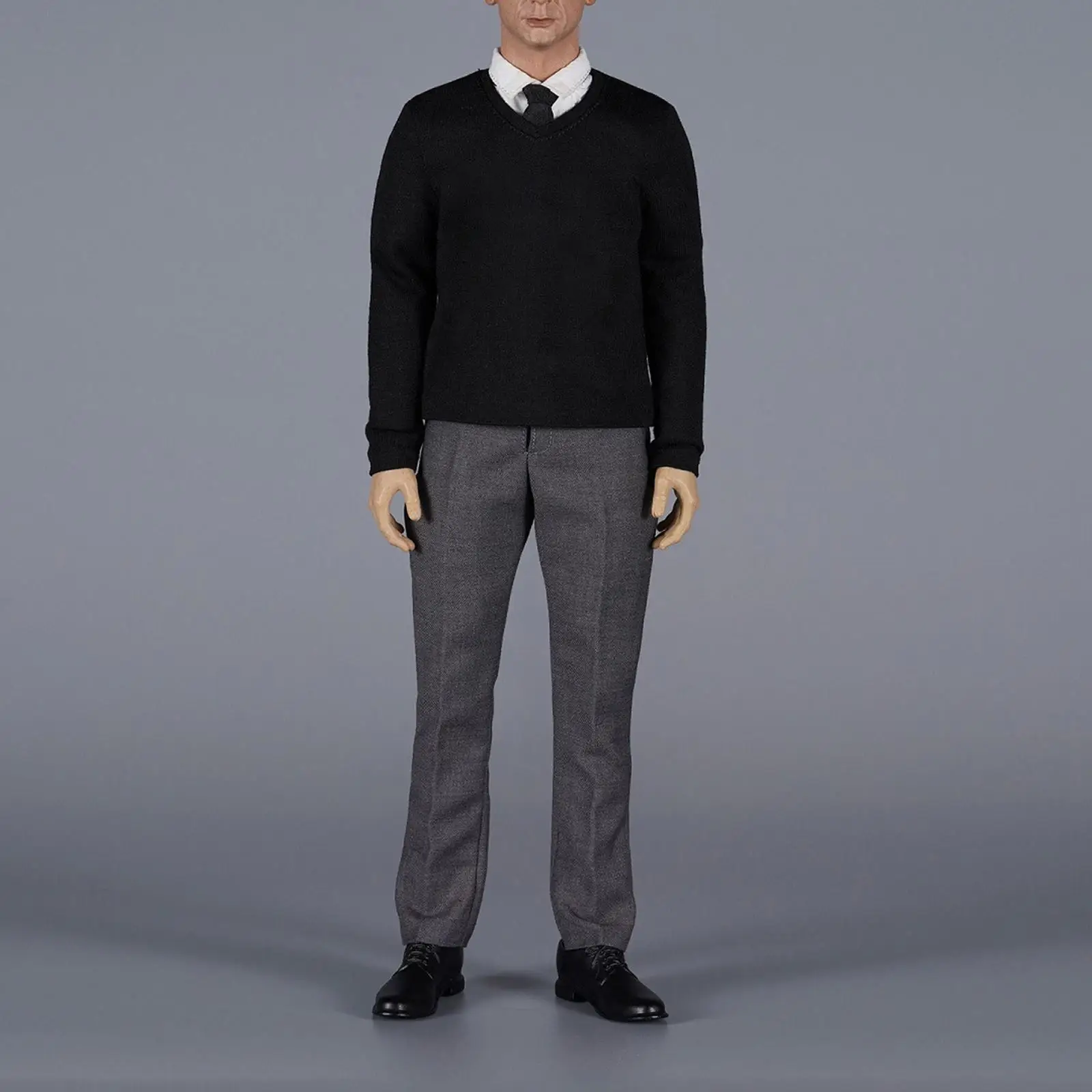 

Model Figure Clothing Set Outfit for 1/6 Scale Male Dolls Shirts Pants Coat Tie Shoes Accessories for Collection