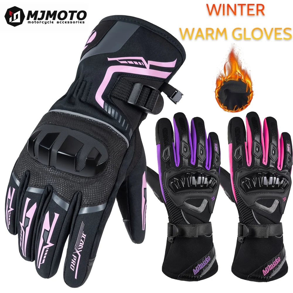 

Winter Motorcycle Gloves Windproof Waterproof Coldproof Guantes Moto Women Motorbike Riding Gloves Touch Screen Motocross Gloves