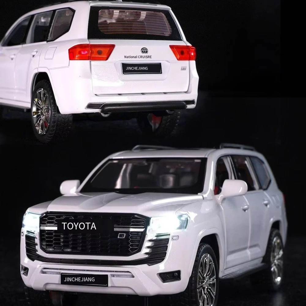 1:24 liga fundida pull-back modelo de carro decoração de coleção de som e luz