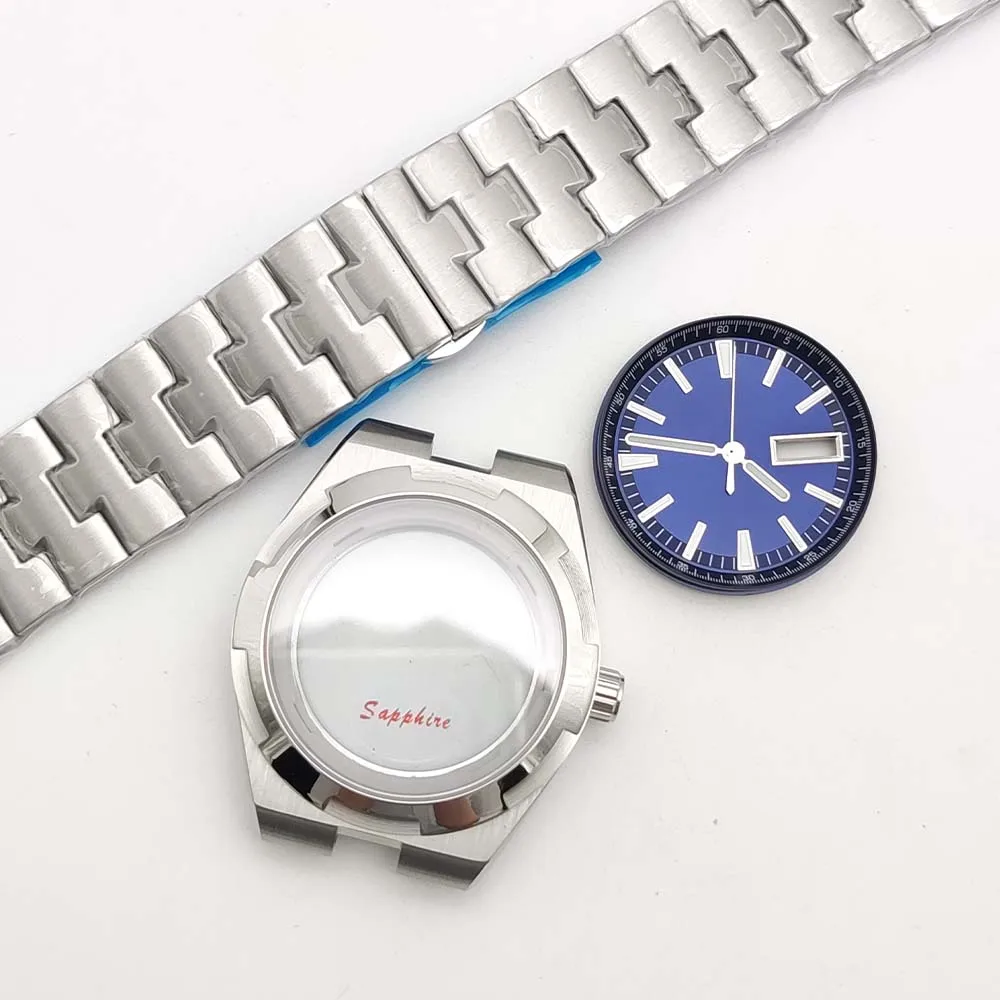 40 mm case for calibre NH36, aseptic luminous dial, stainless steel caseband, sapphire glass