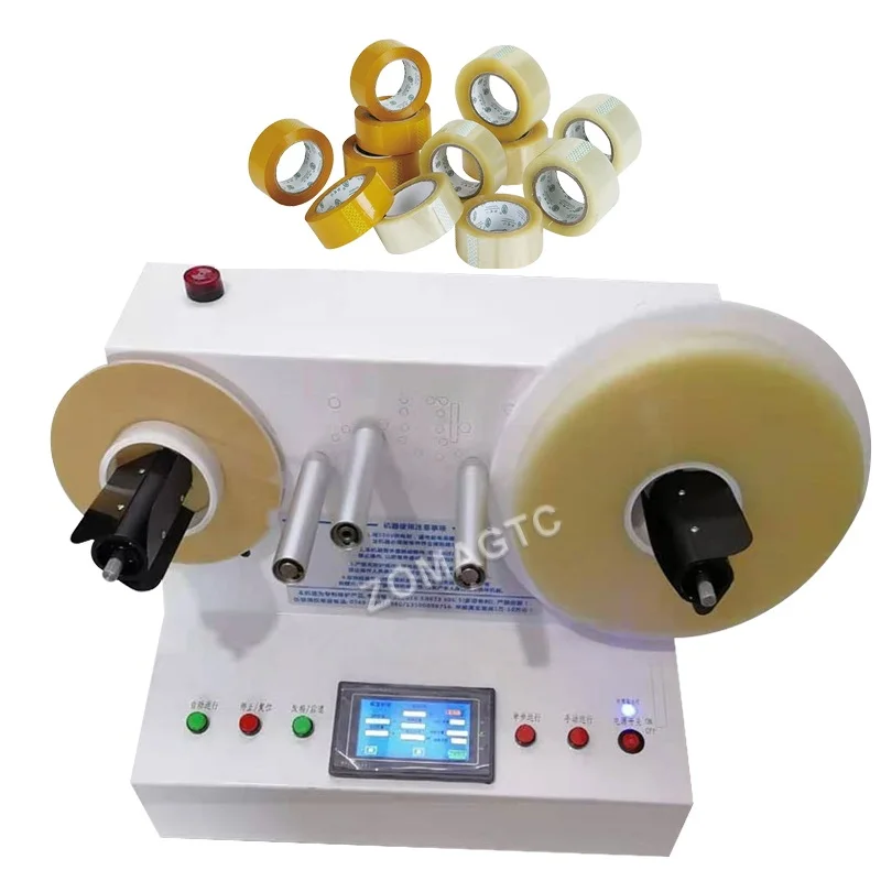 Fully automatic roll tape slitting rewinding machine packing tapes slitter rewinder label meter counting machine