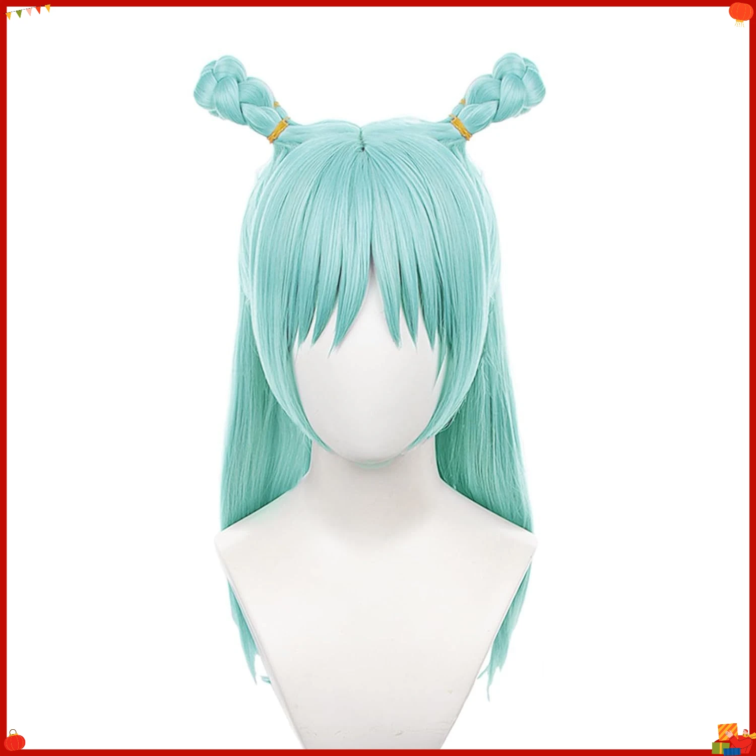 Synthetic Wig Top Skin Mi-ku Inspired Purple Short Cosplay Anime Hair for Party Costume Role Play Styling