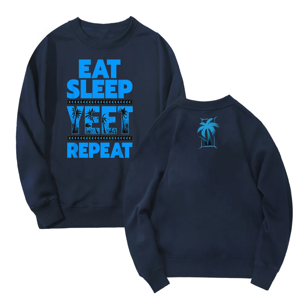 Jey Uso Eat Sleep Yeet Repeat Bluza Unisex Crewneck Long Sleeve Streetwear Kobiety Mężczyźni Moda Odzież