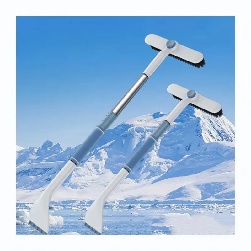 

Portable Multifunctional Car Wash Snow Brush Fashion Retractable Aluminum Alloy Snow Plough Brush