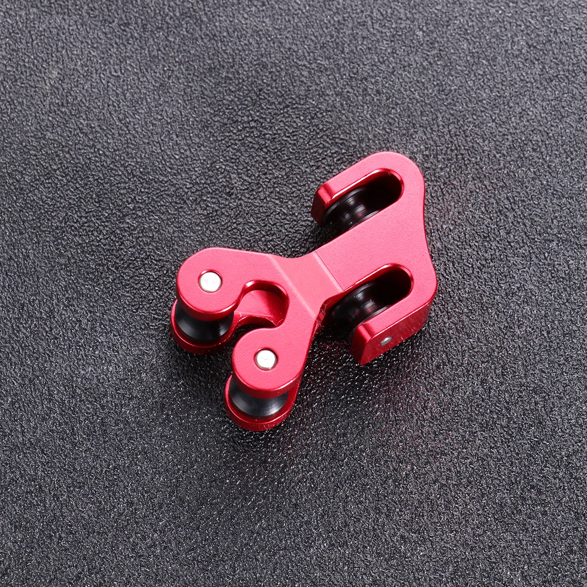 

Metal Bow String Splitter Red Aluminum Compound Bow Cable Slide Arrow Pulley Hunting Accessory Gear Replacement Part