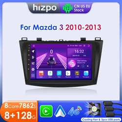 Hizpo 8+128G Car Radio For Mazda 3 2010 2011 2012 2013 Multimedia Player Carplay Android Auto Autoradio GPS 2din Stereo Wifi RDS