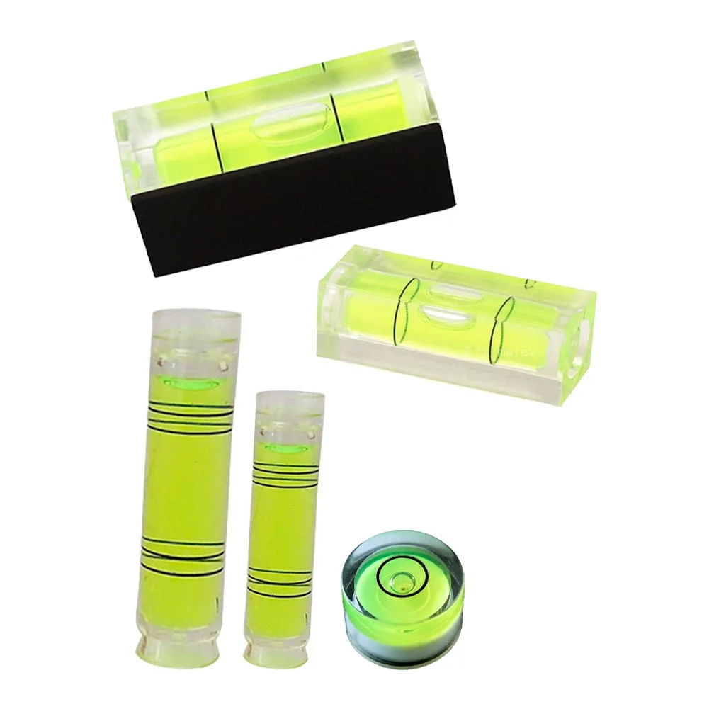 Magnetic Bubble Level Mini Bubble Level Rectangular Cylindrical Level Miniature Photo Frame Level Measuring Tools