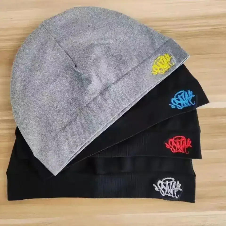 Sy-na Skull Hat Sy-na Running Cap2025 New Fabric Sy-na Beanie Hat Menwomen Paragraph Quality Cap Y2k Warm Caps