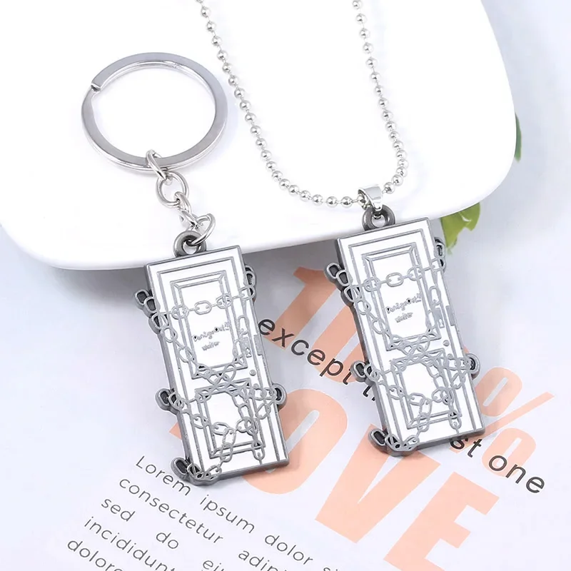 Game Silent Hill 2 Keychain Link Chain Square Key Chains for Women