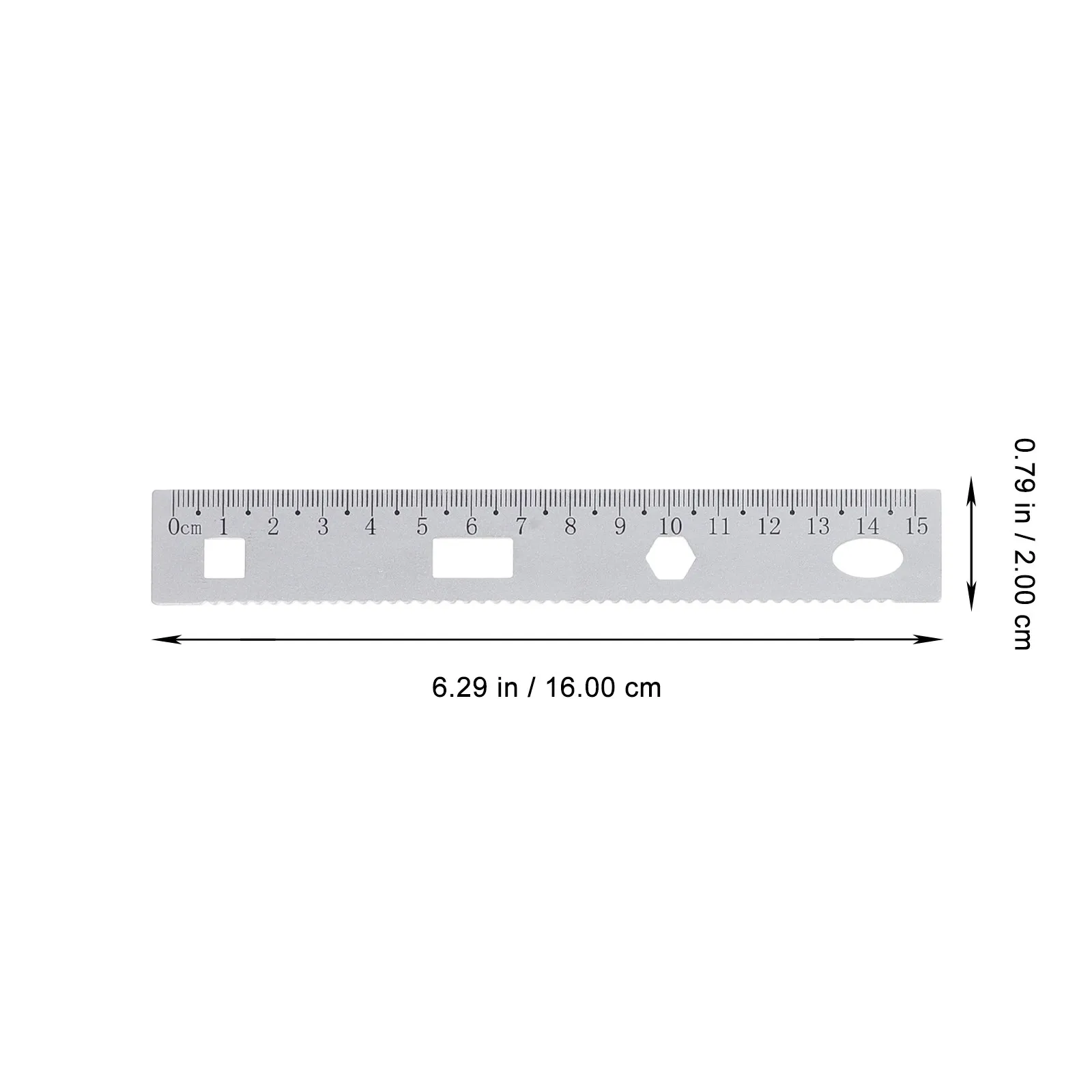 1Set Sturdy Metal Ruler Set Precision Straight Edge Triangle Semicircle Protractor Portable Lightweight for Architects Engineers