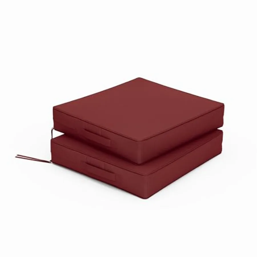 

Подушки для садовых стульев 17 x 16 x 3 дюйма, водонепроницаемые уличные подушки для сидений, для садовой мебели, диванов и кушеток, с завязками