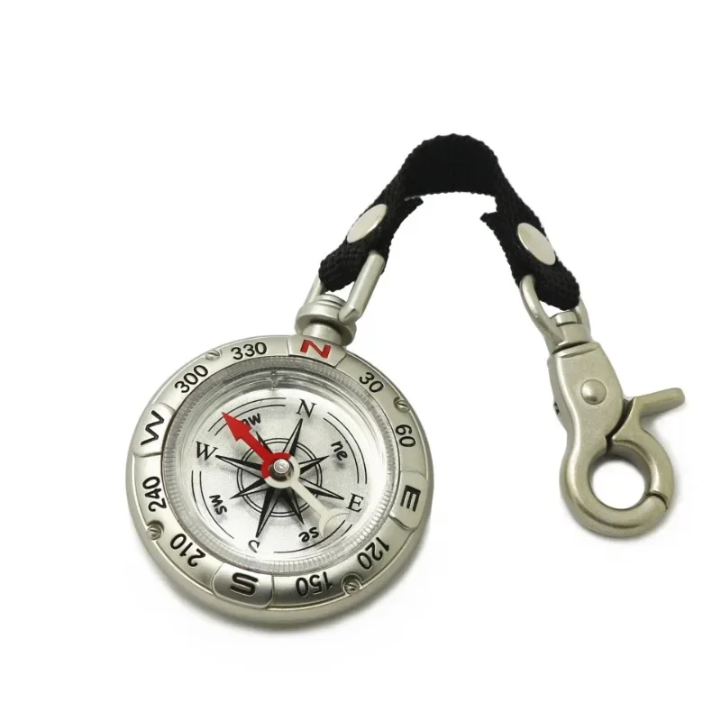 GEFENSI Mini Compass With Lanyard Key Chain, Multifunctional Professional Kompas, Survival Accessories, Outdoor Gadgets