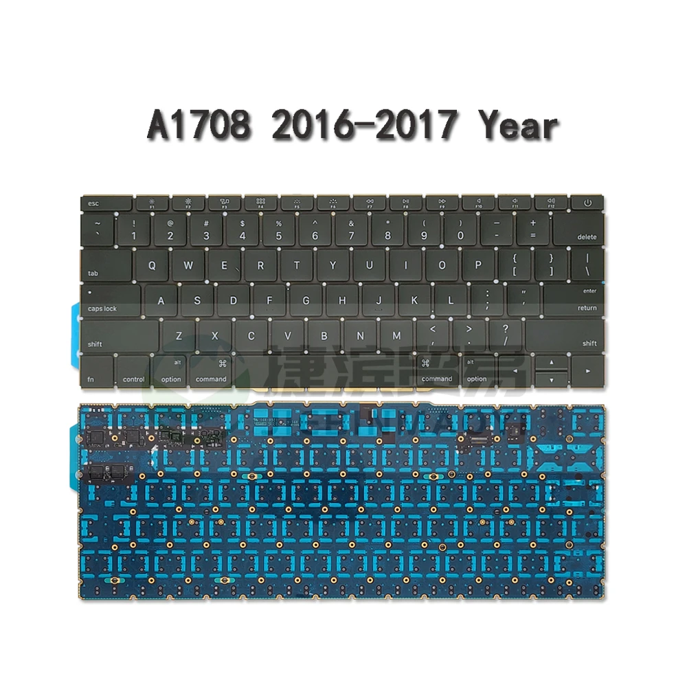 แป้นพิมพ์สำหรับเปลี่ยนแล็ปท็อป A1990 A1989 A1708 A1706ใหม่แป้นพิมพ์ภาษาอังกฤษสำหรับ Apple MacBook Pro Air Retina A1534 A1932