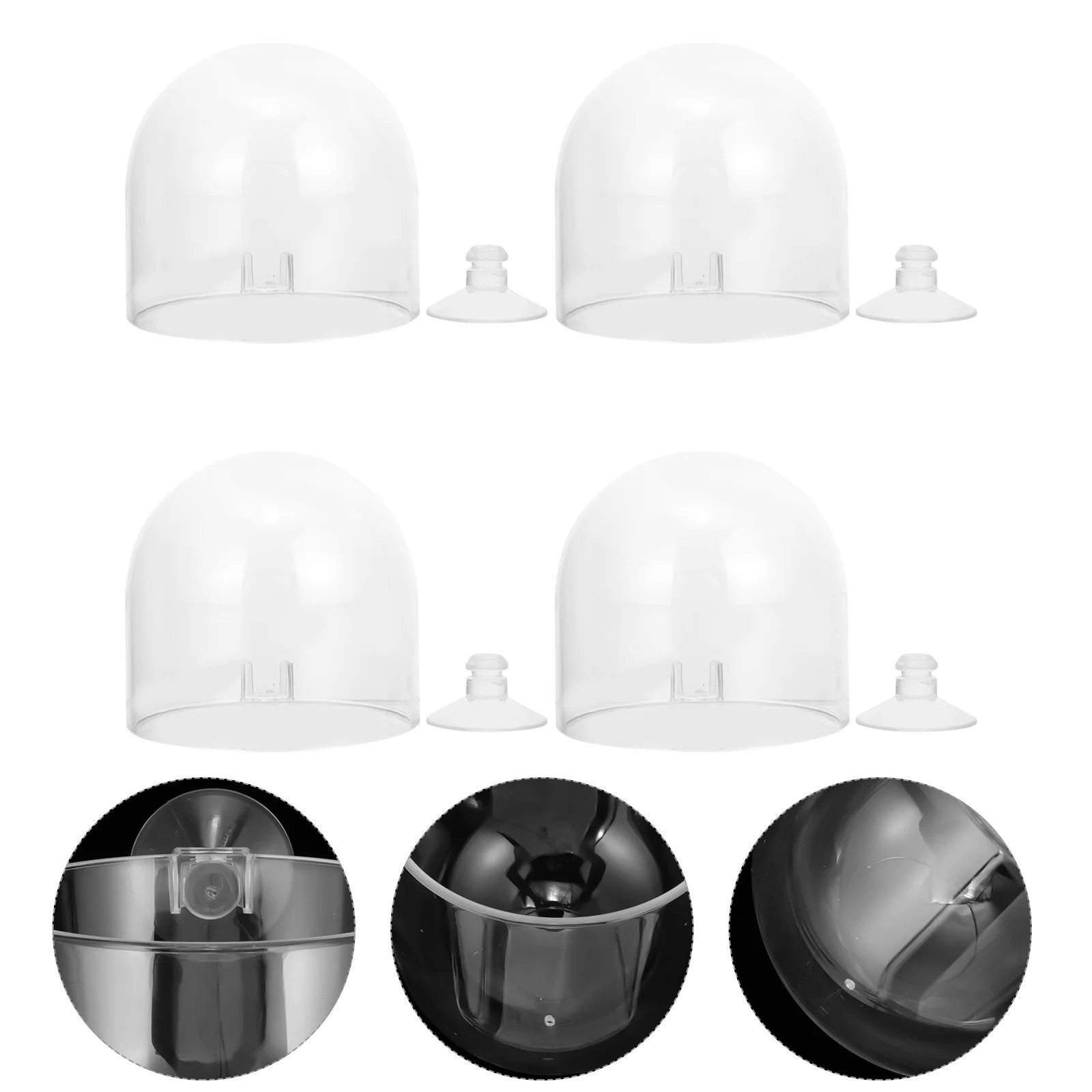 

4Pcs Aquatic Plant Cup Transparent Acrylic Aquarium Holder Fish Tank Landscape Decorative Plant Pot Fish Tank Landscape