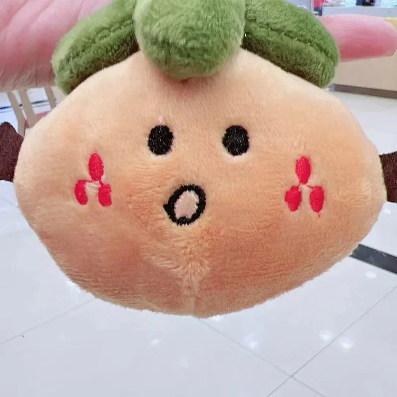 Stuffed Plants Plush Backpack Pendant Doll Orange Girl Heart Super Cute Keychain Kawaii Exquisite Brithday Gift for Best Friend