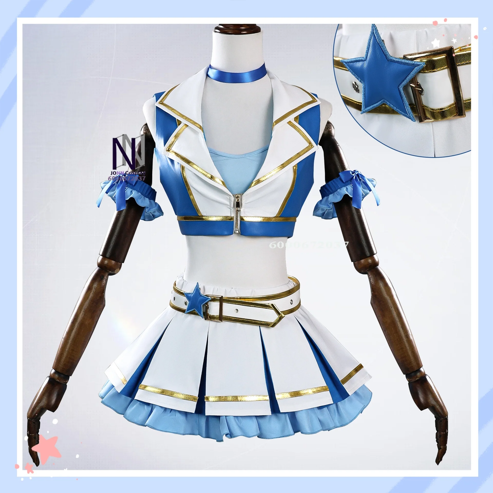 

Re:Zero-Starting Life in Another World-Rem Cheerleader Style Anime-style Cosplay Costume Two-dimensional Full Women's Set Dress