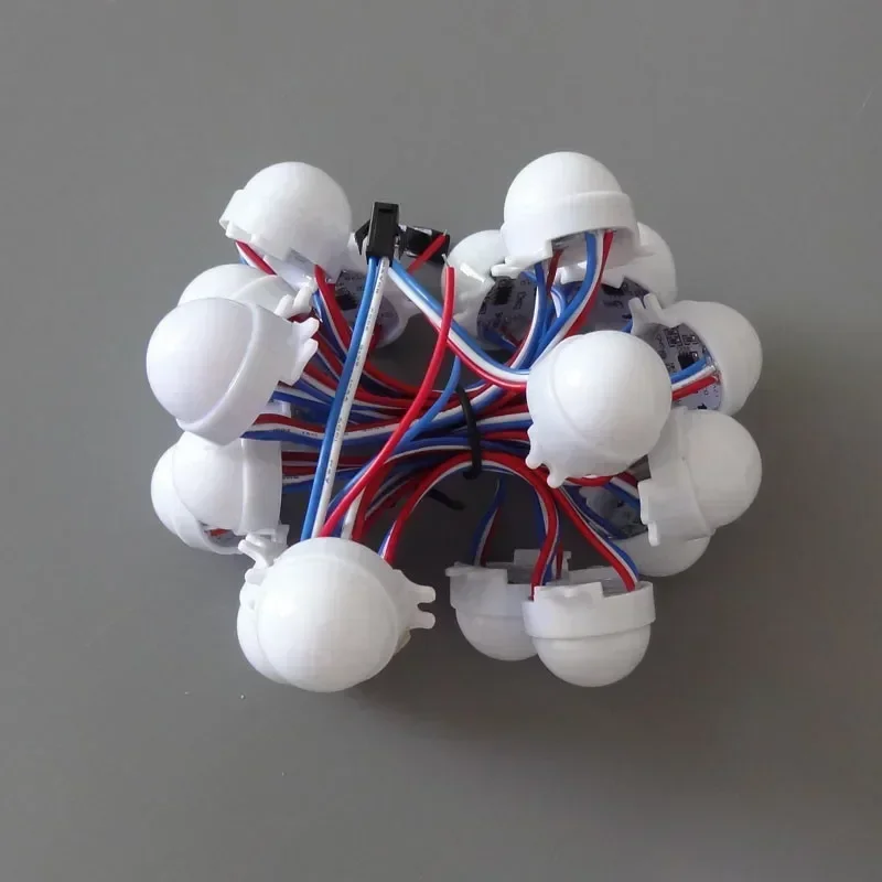 New 20/100pcs DC12V Ws2811IC 30mm Diameter 3Leds 5050 RGB Digital Led Pixel Modules Waterproof D30 Ws2811 Programmable Led Light