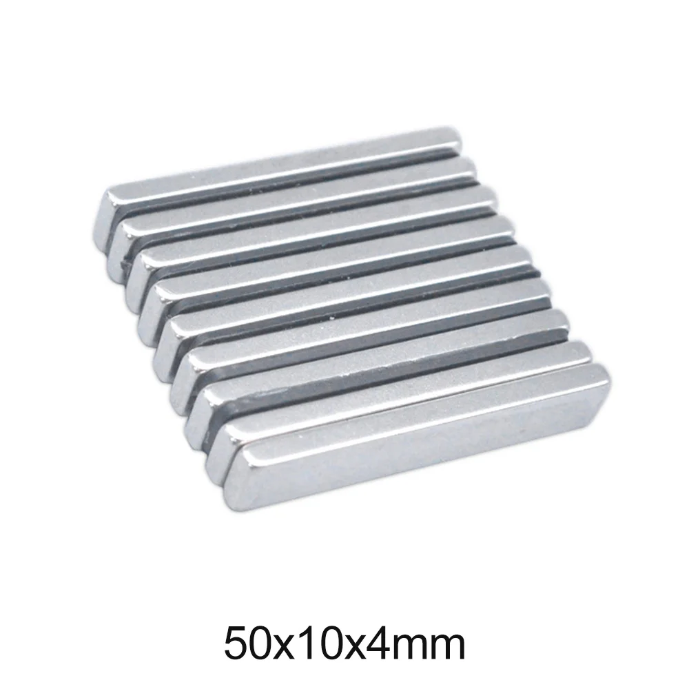 

50x10x4 Strong Sheet Magnet 50*10*4mm Block Rectangular Magnet 50x10x4mm For Home Refrigerators, Offices DIY 50*10*4