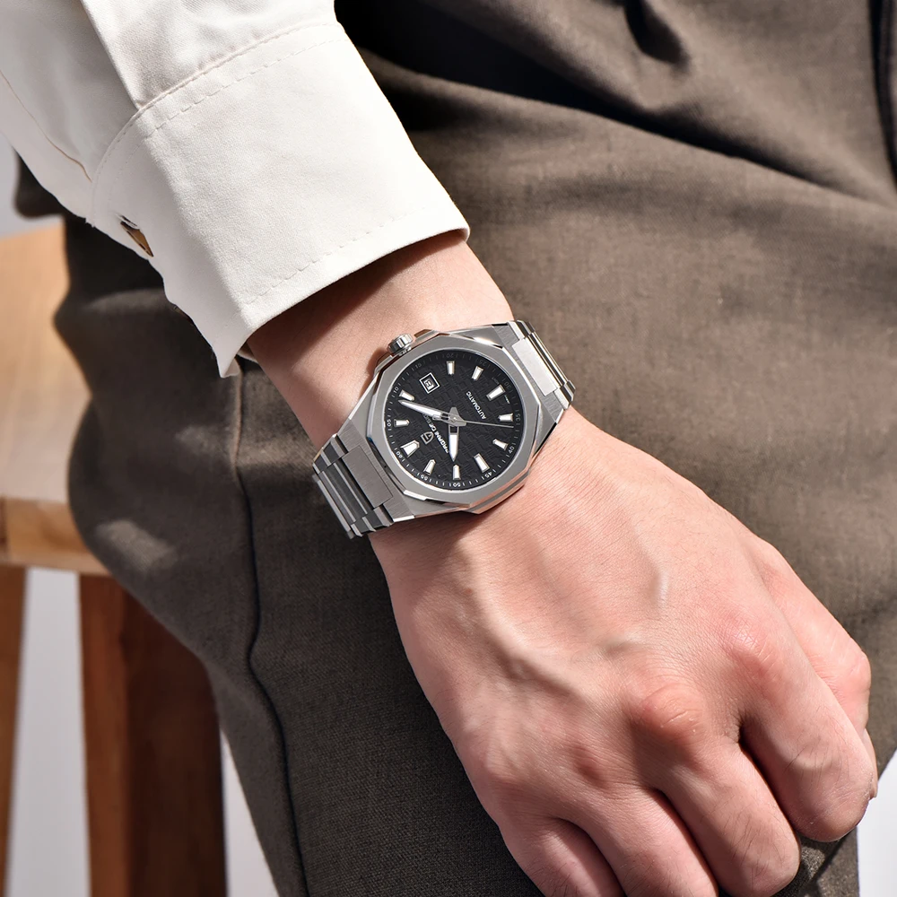 파가니 디자인 2025 신형 남성용 탑 메카니컬 시계 미요타 8215 비즈니스 사파이어 글라스 100m 방수 야광 시계 남성용