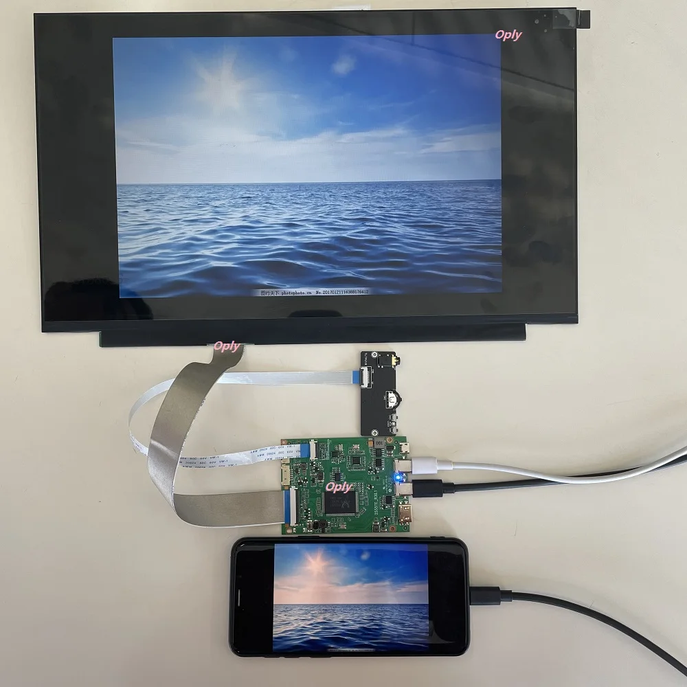 Imagem -06 - Kit de Placa Controladora Edp para Ne156qhm-n61 15.6 2560x1440 Tela de Monitor Led Mini Hdmi-compatível Micro Usb Tipo-c Painel Lcd Diy