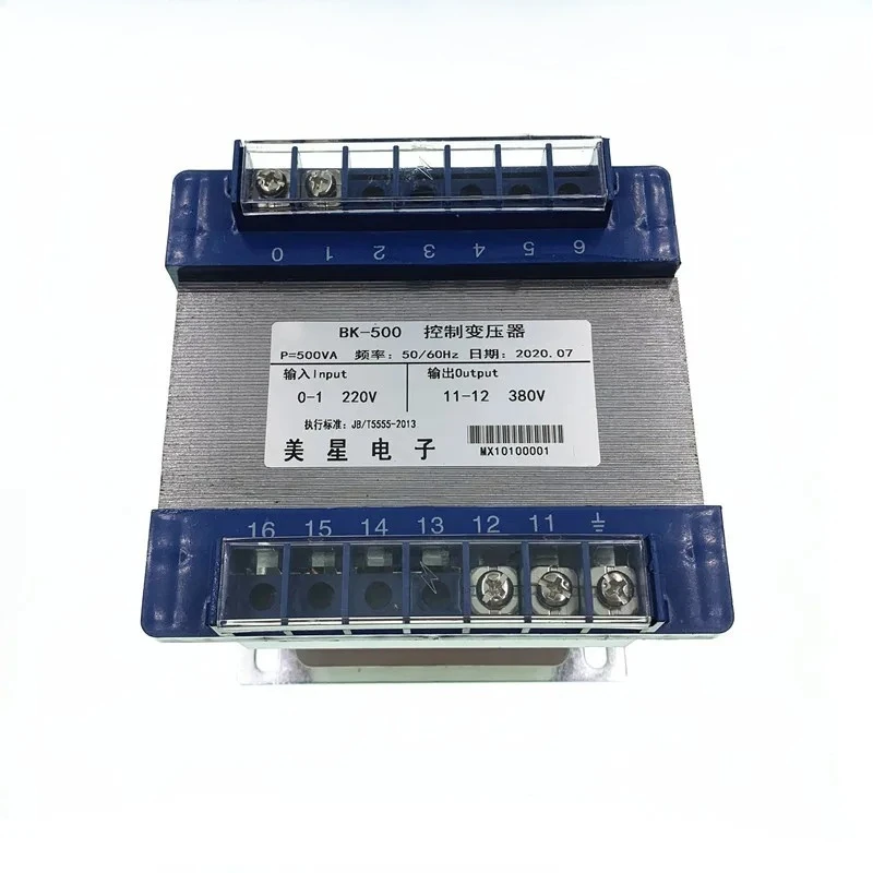 

Control transformer single-phase isolation dry type BK-500VA 220V liter 380V two-phase 500W