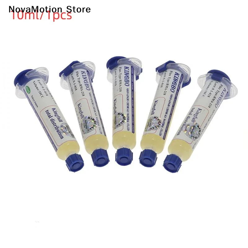 [NM]1Pcs Soldering Flux Lead-Free No-Clean Flux Paste 10cc RMA-218 For Phone Motherboard And PCB Repair For KingBo[NM]