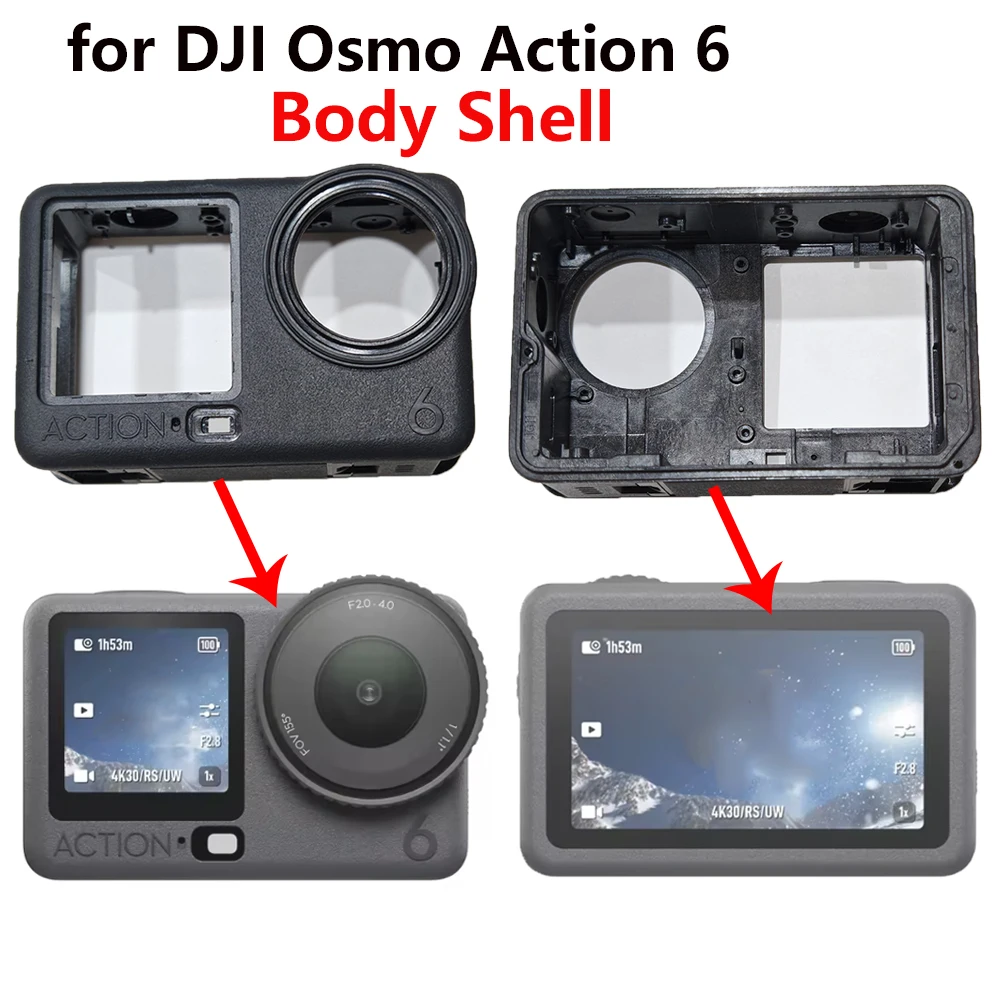 

Replacement Body Shell For DJI Action 6 Camera Main Frame Case Cover for DJI Osmo Action 6 Main Housing Action Camera Parts
