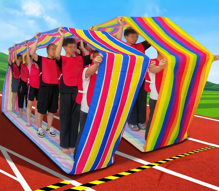 オックスフォード生地の楽しいランニングマットローラー - チームビルディング学習、複数人協力ゲーム、青少年・大人向け屋外アクティビティ