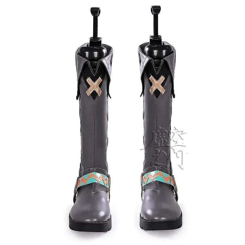 Game Genshin Impact Ifa Cosplay Shoes Halloween Carnival New Men's and Women's Leather Boots Fashion Ifa High Heels