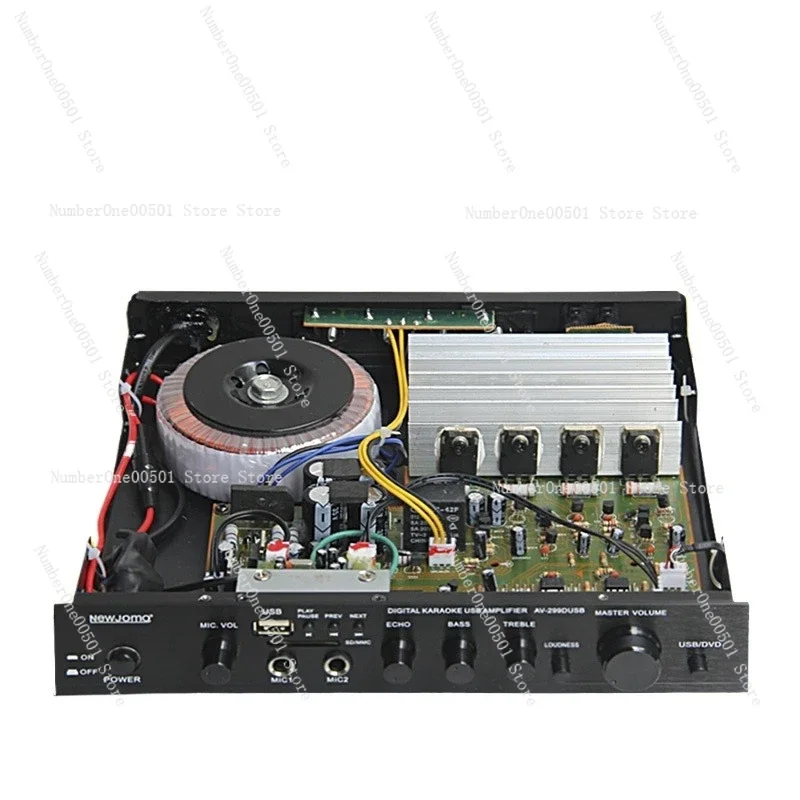 299D Karaoke Amplifier Mini HiFi Power Amp Bluetooth 5.0 for Home Desktop Stereo System