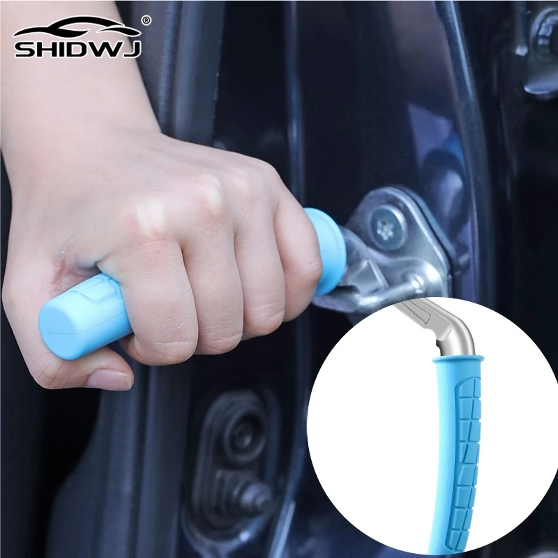 1Pcs Car Door Assist Handle 2 In 1 Multifunction Vehicle Support Handles Window Breaker Portable Automotive Car Handle Assist