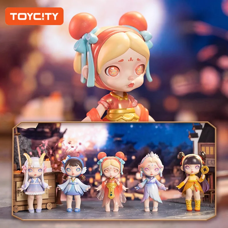 

TOYCITY LAURA «Космическая капсула в китайском стиле» слепая коробка — случайная милая фигурка девушки, декор стола и подвеска для рюкзака на Хэллоуин