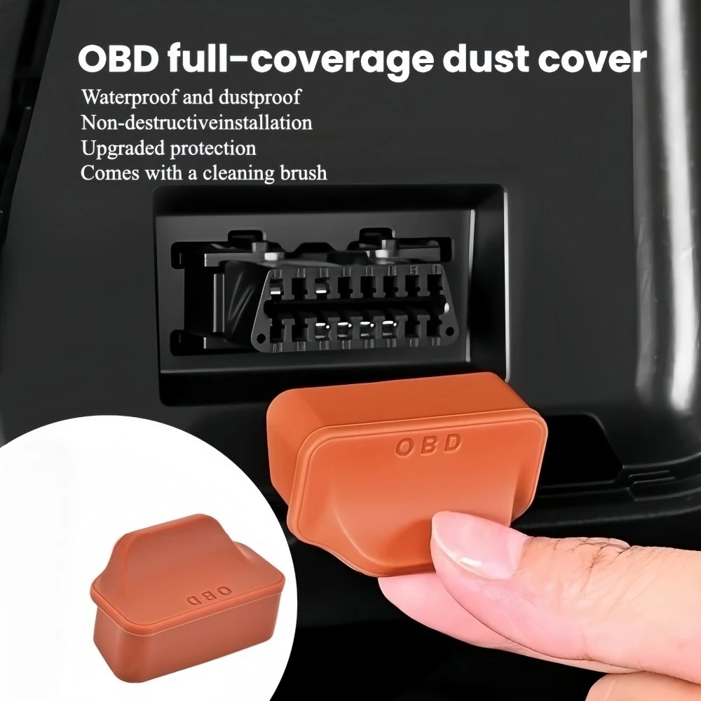 Silicone OBD2 Port Dust Cover , Anti-Dirt OBDII Interface Protector Cap Car Accessories