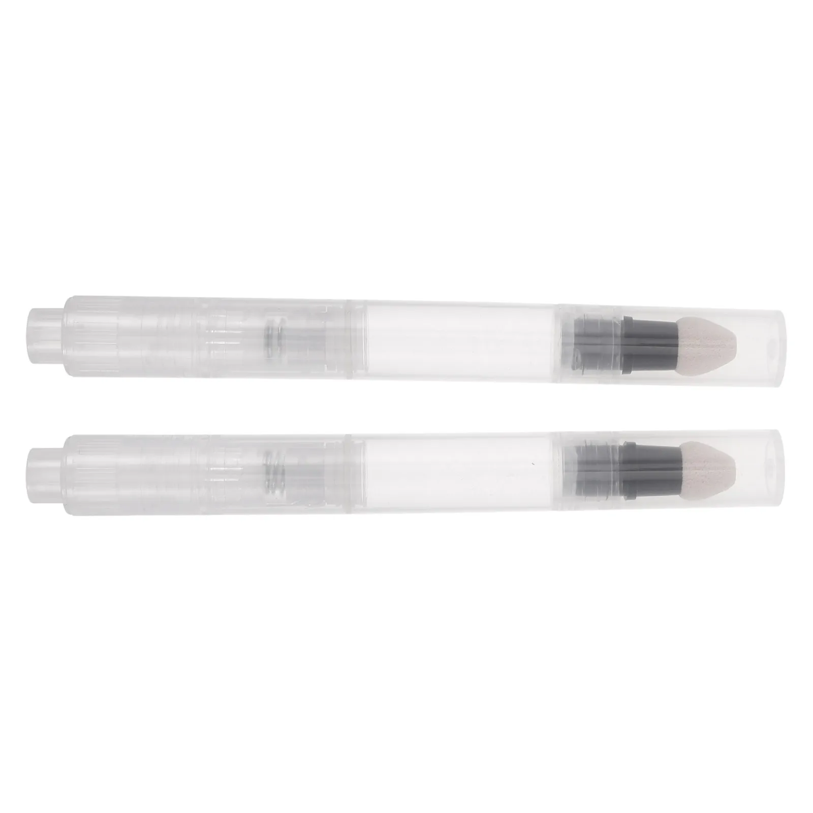 

2pcs Makeup Packaging Material Portable Powder Press Pen Blush Dispenser Lip Gloss Multi-functional Travel Tool