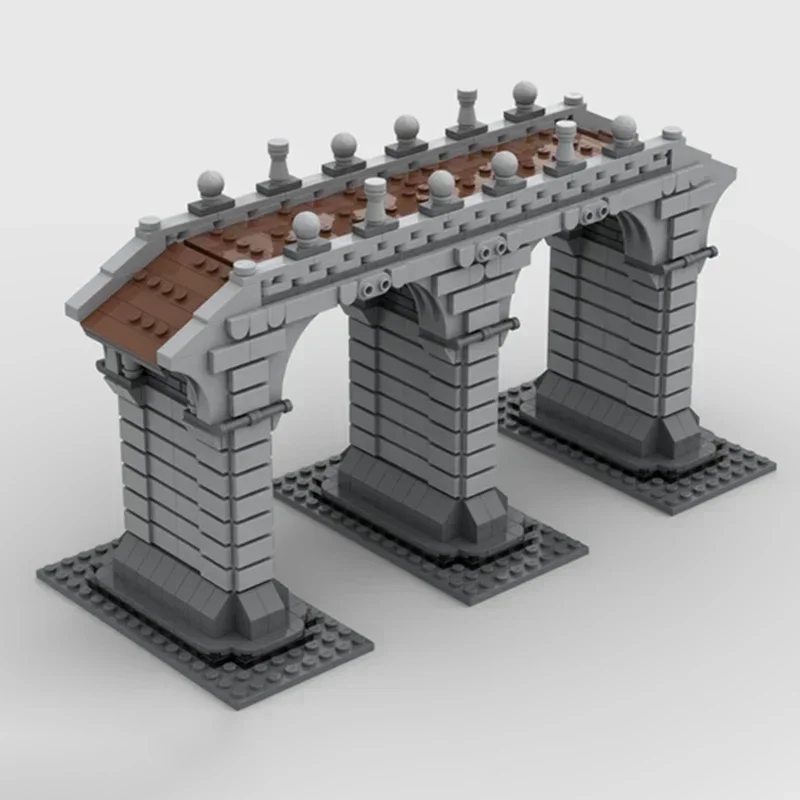 Middeleeuwse Weg Of Kasteel Model Moc Bouwstenen Klassieke Brug Technologie Modulaire Blokken Cadeau Kerst Speelgoed DIY Sets Montage