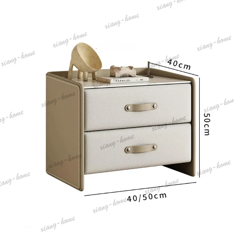 FG Aesthetic Vintage Nightstand Luxury Nordic Modern Storage Trendy Display Nightstand Comodino Bedroom Furniture