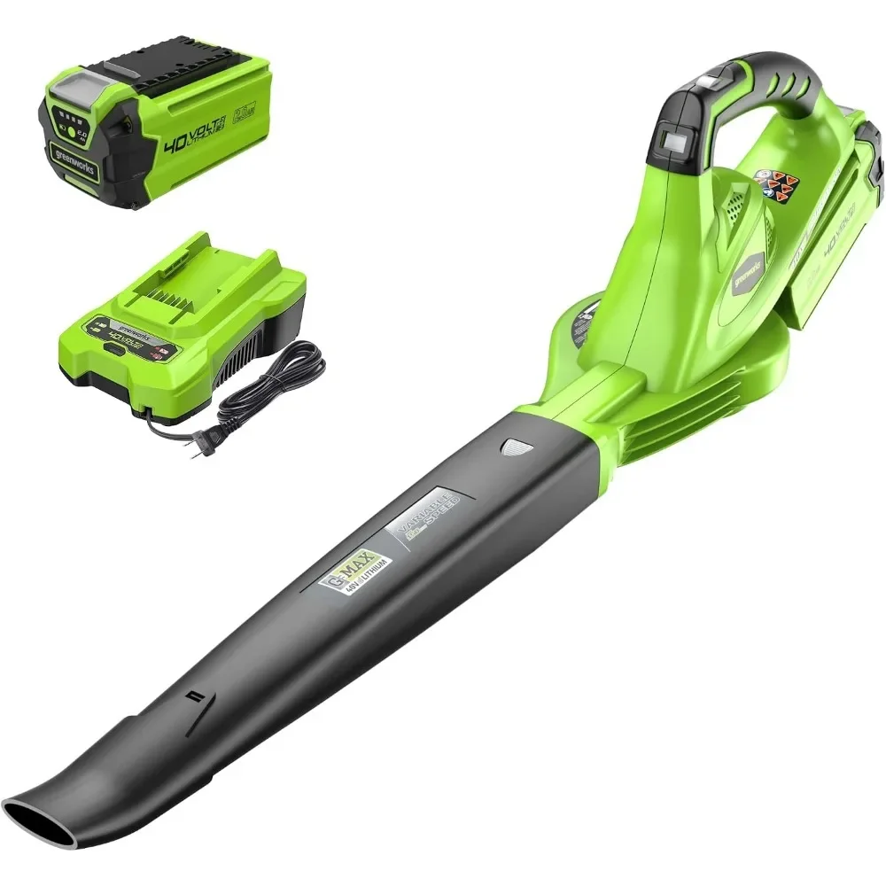 40V Cordless Leaf Blower with 135 CFM and 2.0 Ah Battery for Efficient Cleaning