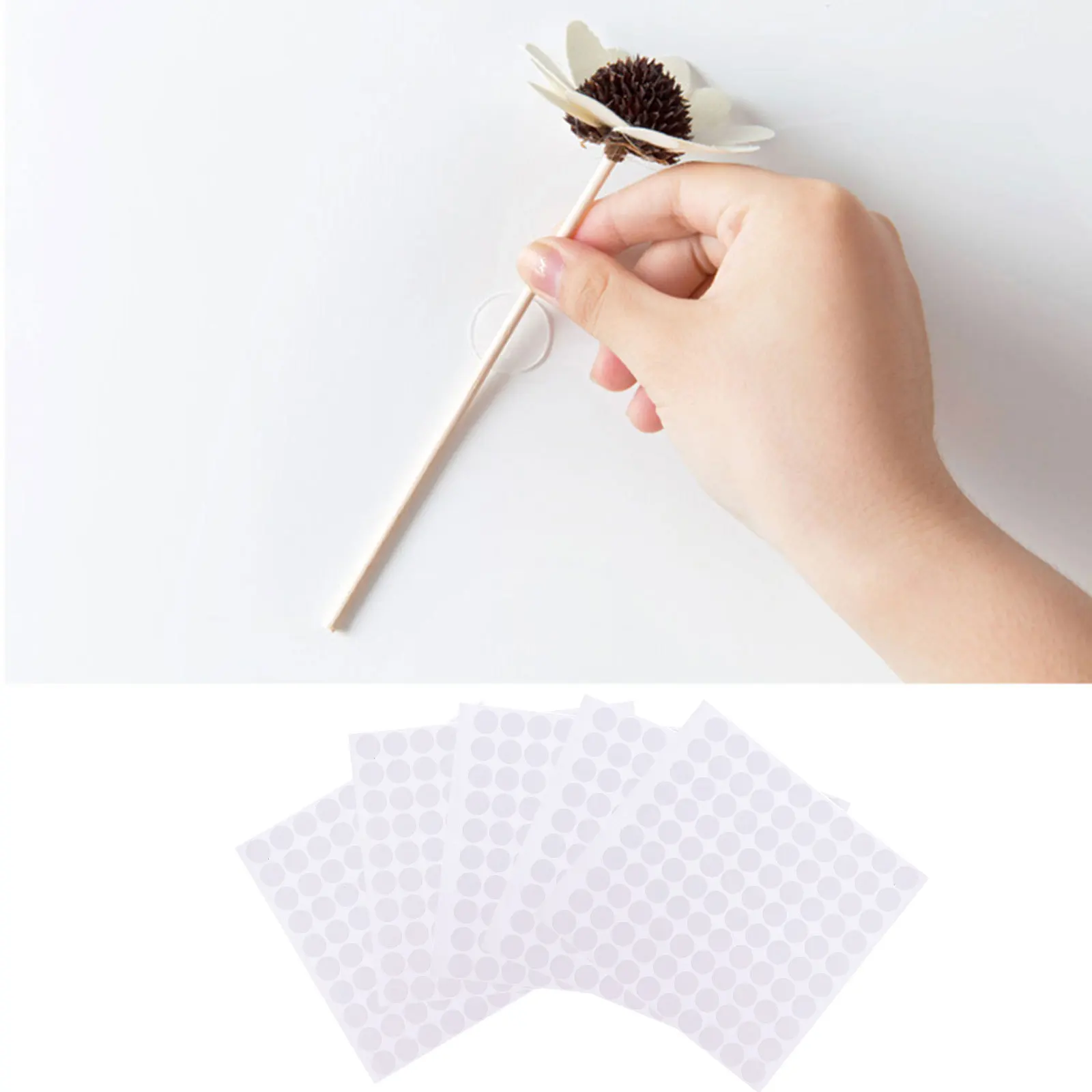 

20 Sheets Round Double-Sided Adhesive Dots Multi-Purpose Sticky Glue Points for Decoration DIY Crafts