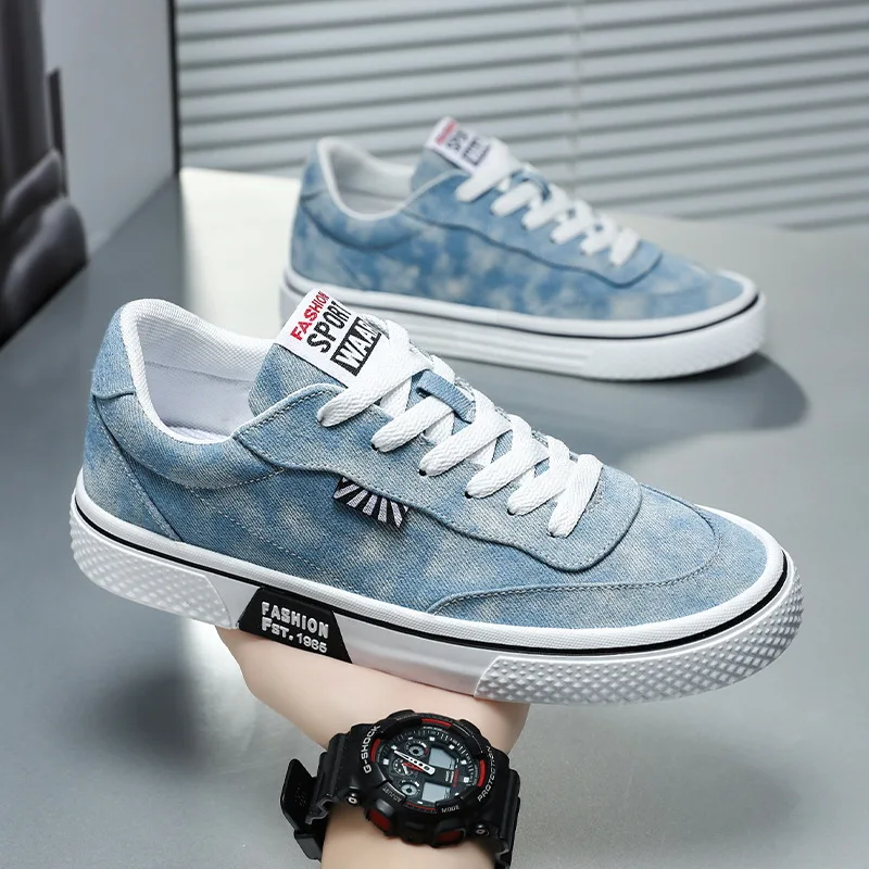 2026 New Youth Trendy Canvas Shoes For Men Versatile Men's Casual Sports Fashionable Low Top Board Shoes Student Sneakers