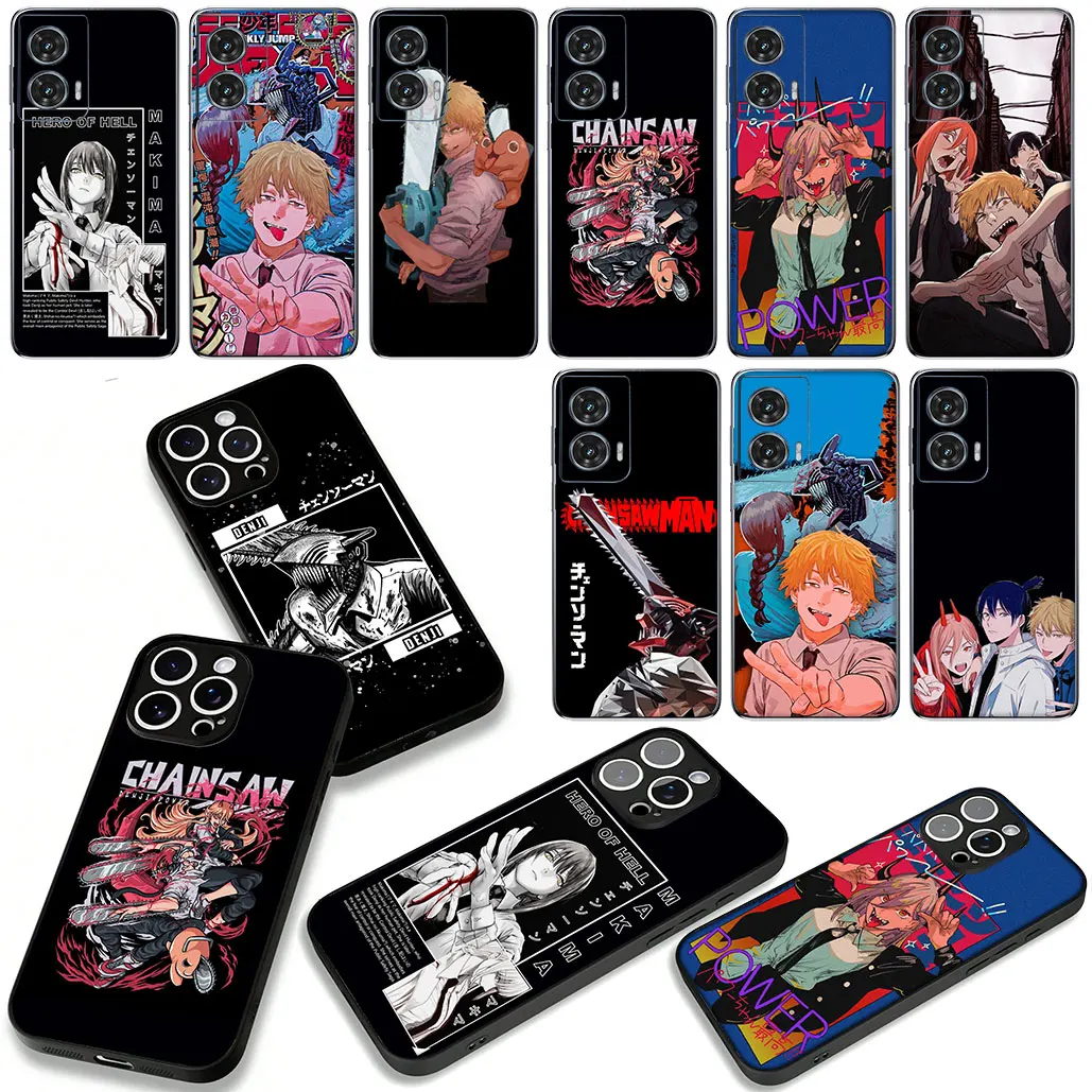 غطاء لهاتف أبل آيفون 16 15 14 11 برو ماكس SE2 XR 7 8 Plus 16E SE 2022 12 13 جراب هاتف تاتسوكي فوجيموتو بالمنشار رجل جير ماكيما #4