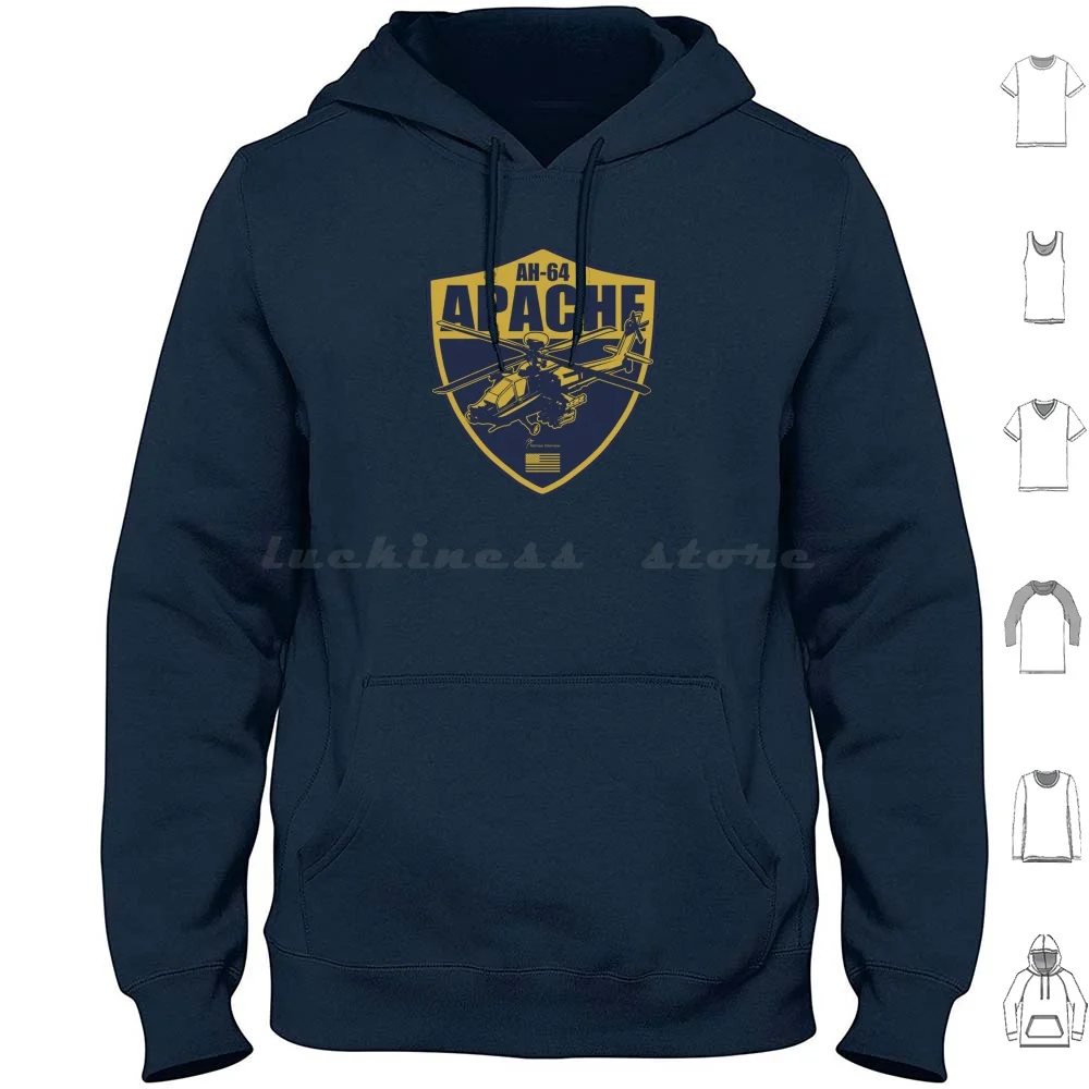 Ah-64 Apache Hoodies Long Sleeve Ah64 Apache Ah 64 Apache Us Military Helicopters Attack Helicopters Helicopter Gunship