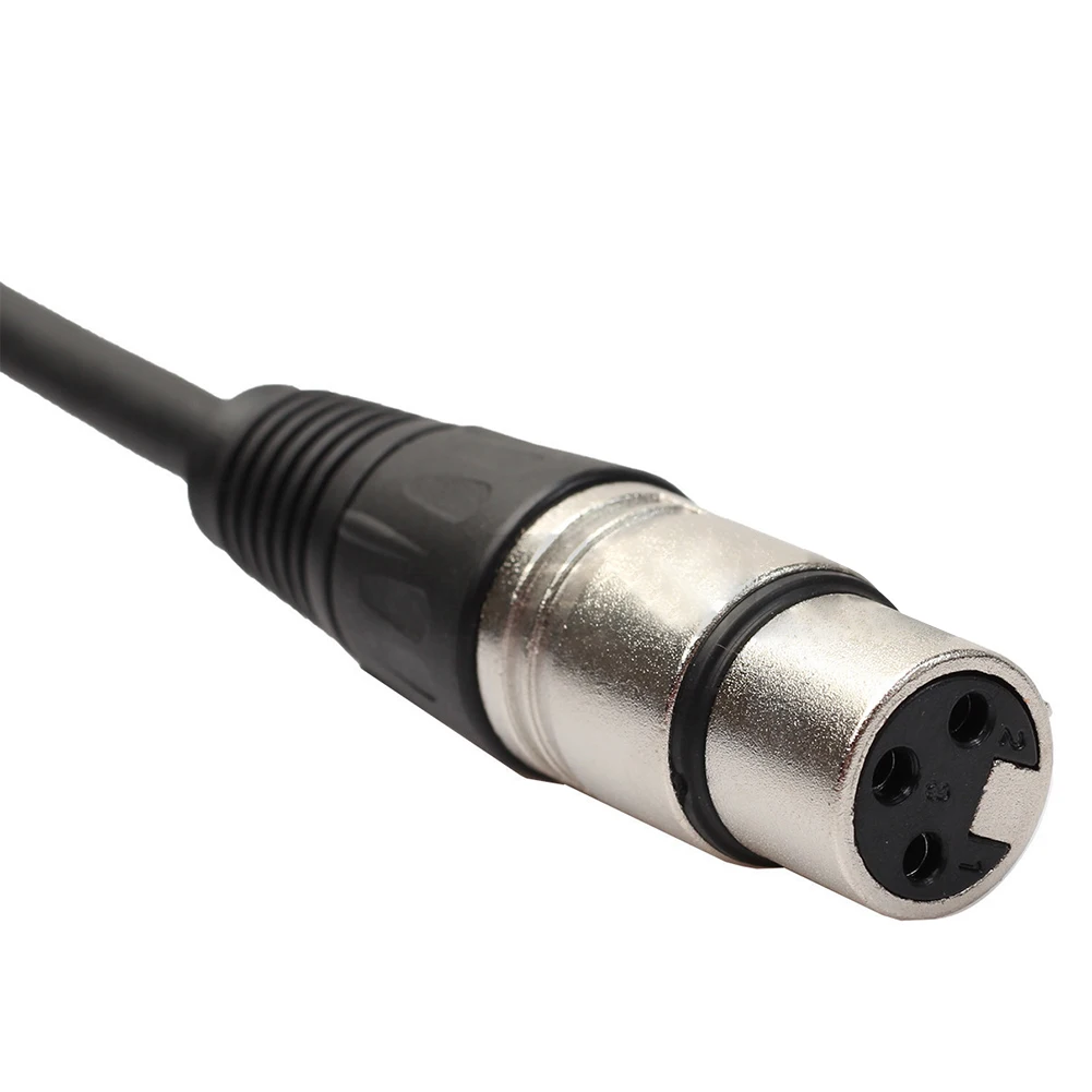 Cable de señal DMX XLR macho a XLR hembra Cable de Audio 3 pines XLR macho a hembra Cable de micrófono para luz Par LED lámpara de haz de cabeza móvil