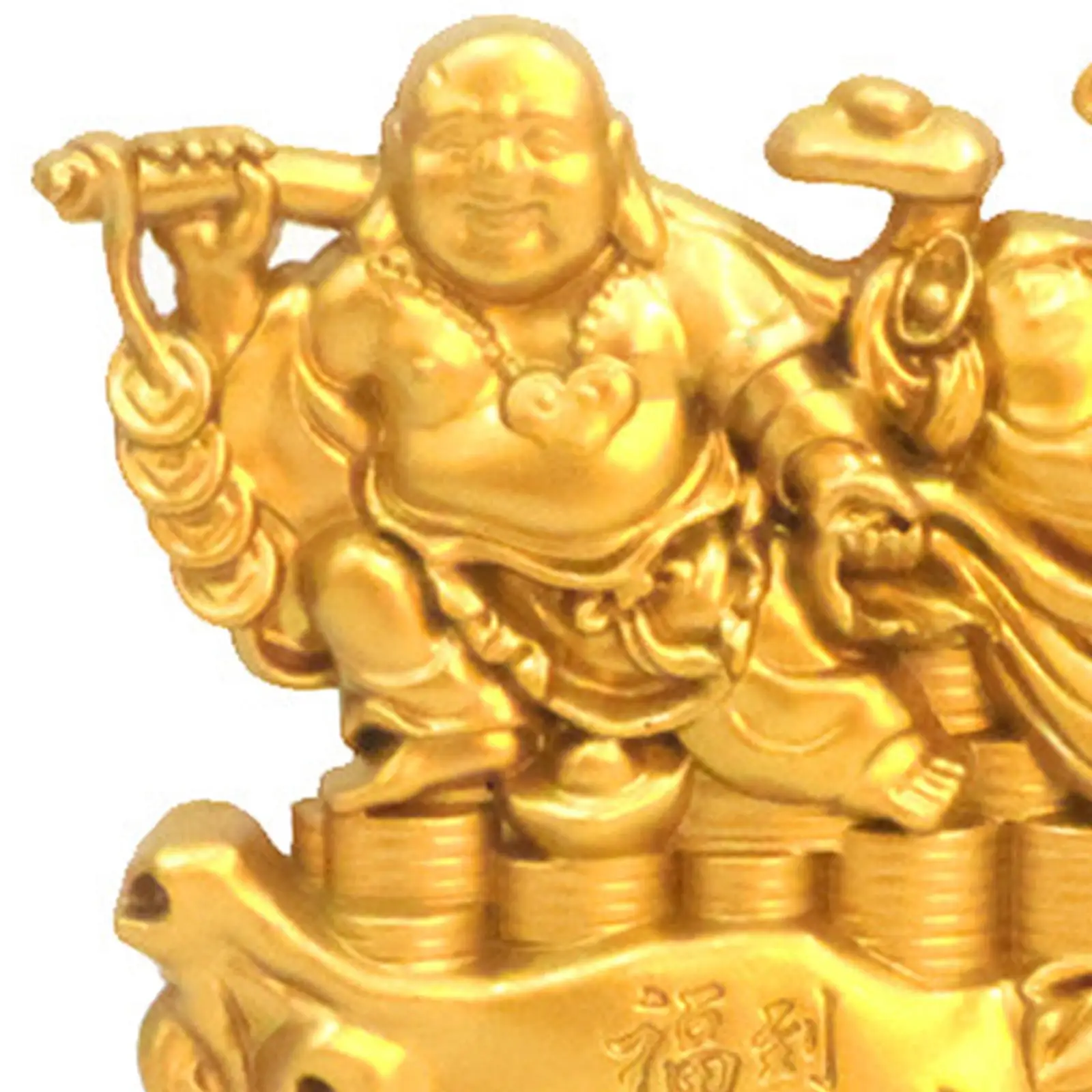 Maitreya Laughing Buddha Statue Handmade Tabletop Decoration for Garden Yard