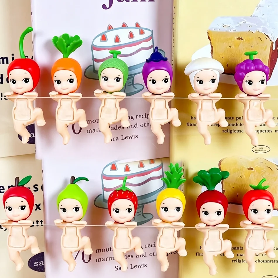 Angel Hippers Blind Box, Cute Fruit Vegetable Mini Figurine Monitor Desktop Decoration Birthday Christmas Gift