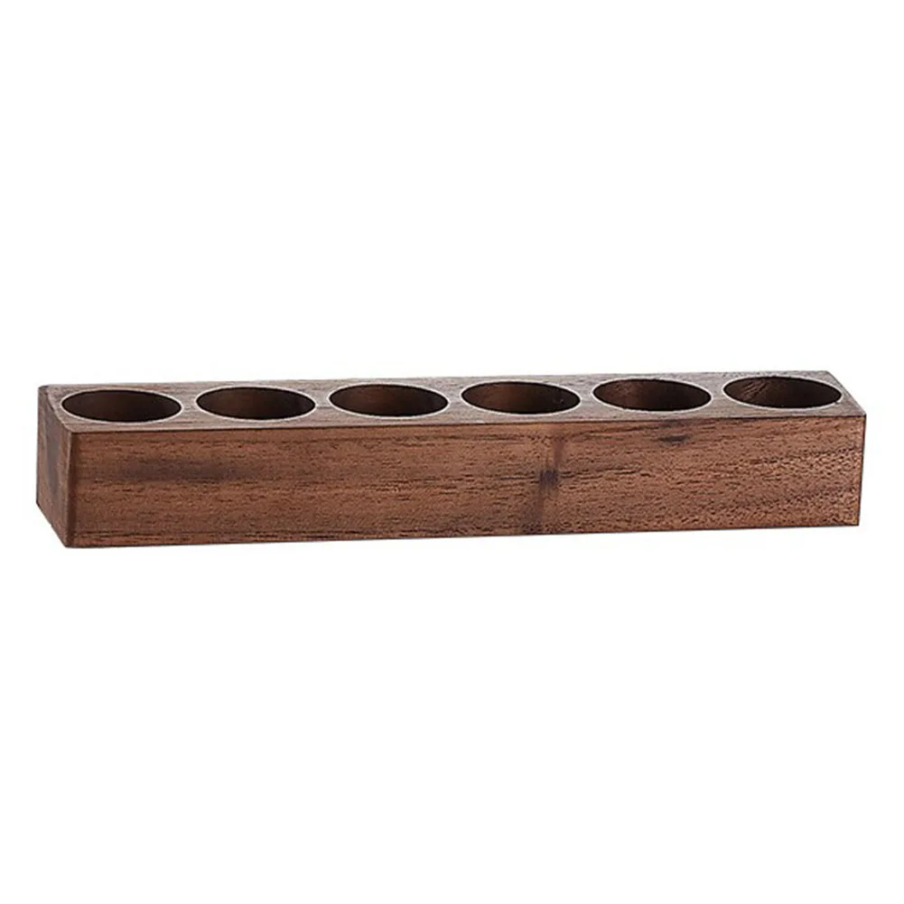 

Coffee Bean Storage Canister Set With Airtight Lid Vintage Walnut Wooden Base Stand Delicate Kitchen Coffee Accessories